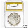 Image 1 : 1902 Morgan Silver Dollar PGA MS63