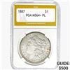 Image 1 : 1887 Morgan Silver Dollar PGA MS64+ PL