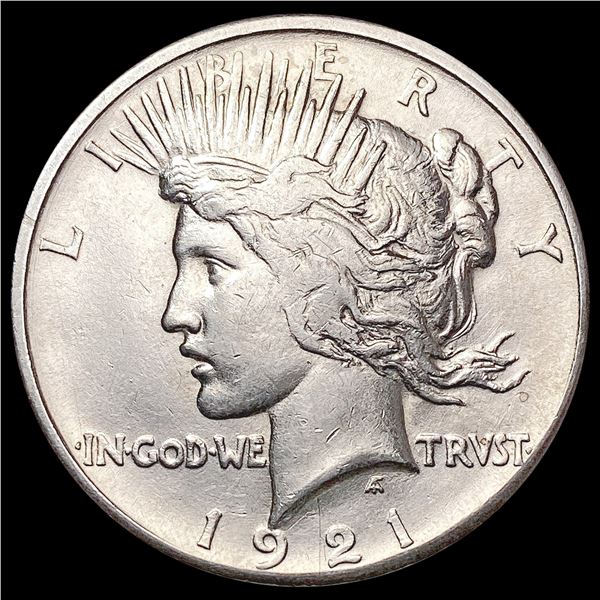 1921 Silver Peace Dollar NEARLY UNCIRCULATED