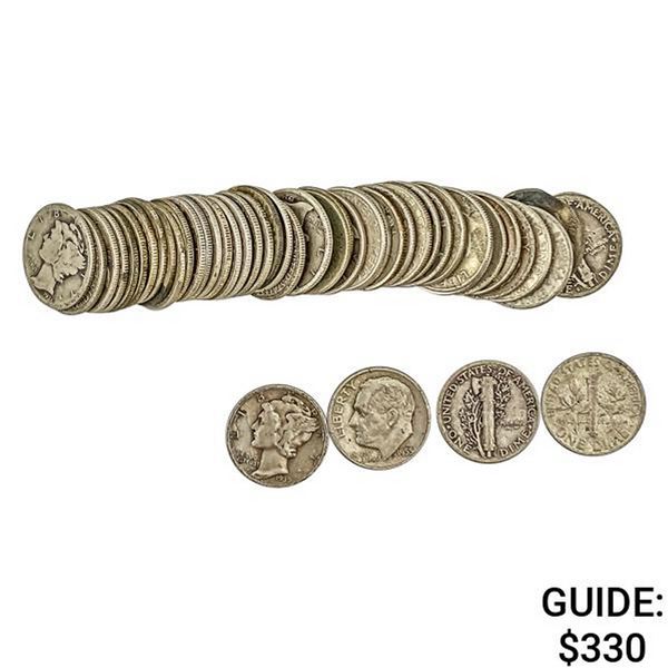 [50] 1927-1964 Silver Dime Roll
