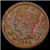 Image 1 : 1844 Braided Hair Large Cent CLOSELY UNCIRCULATED