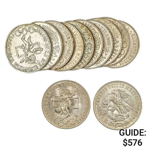 [12] 1968 .5oz Silver Mexico Olympic Round