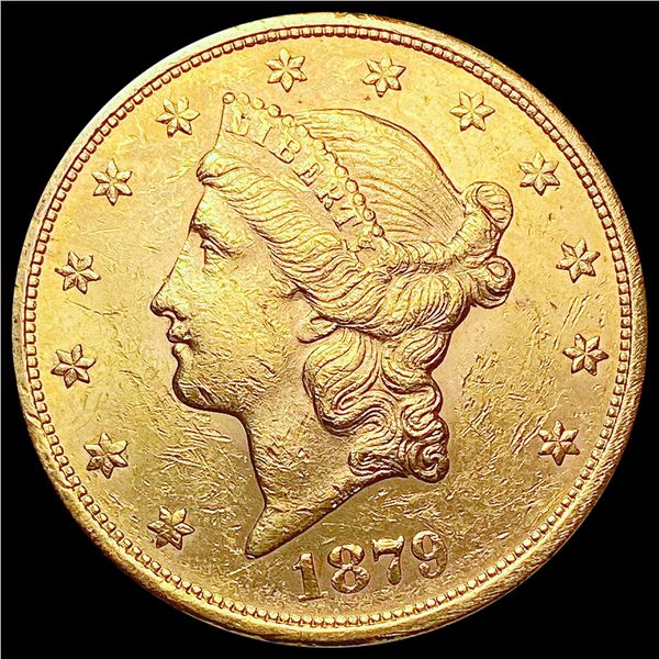 1879-S $20 Gold Double Eagle CLOSELY UNCIRCULATED
