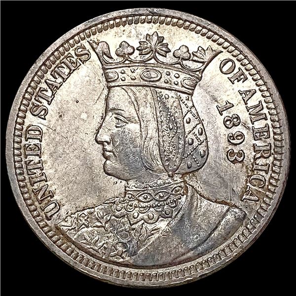 1893 Isabella Silver Quarter UNCIRCULATED