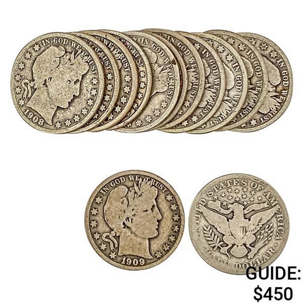 [13] 1900-1915 Barber Half Dollar