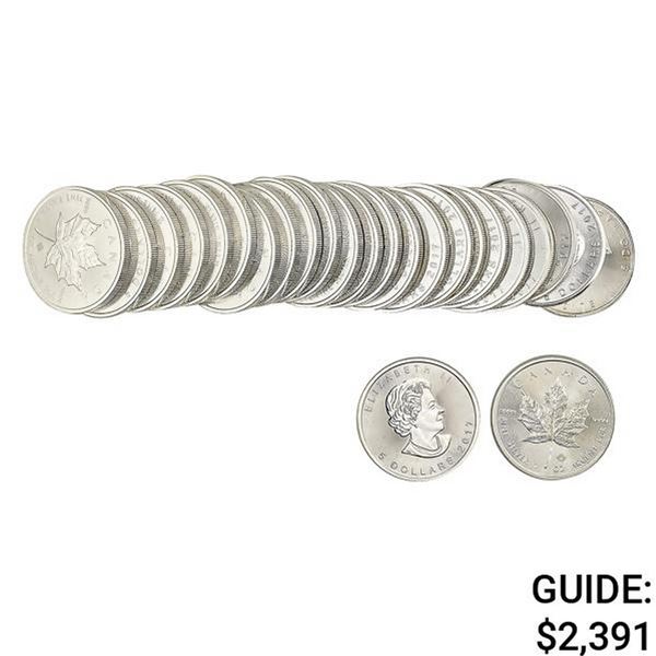[25] 2017 1oz Silver Canada $5 Roll