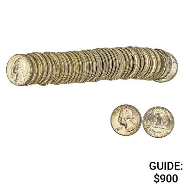 [40] 1941 Washington Silver Quarter  BU