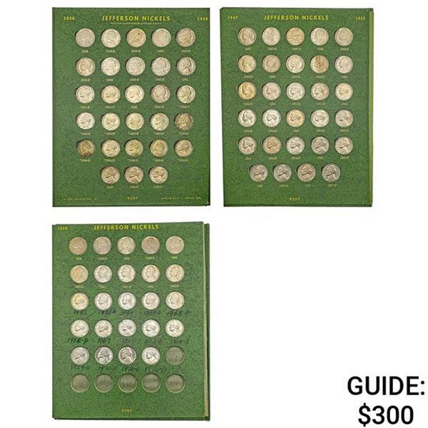 [81 Coin] 1938-1971 Jefferson Nickels COLL. Album
