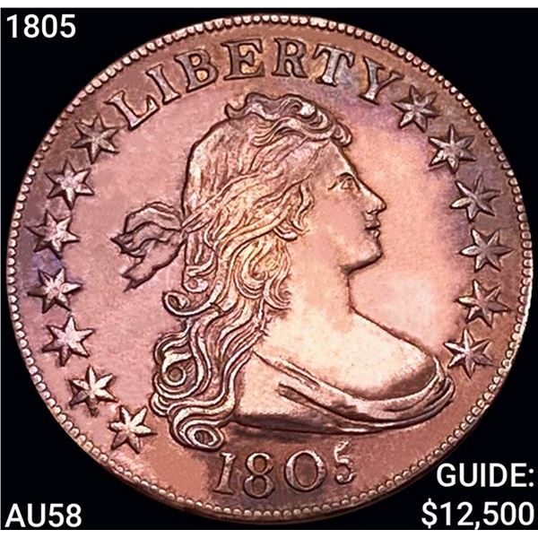 1805 Draped Bust Half Dollar CHOICE AU