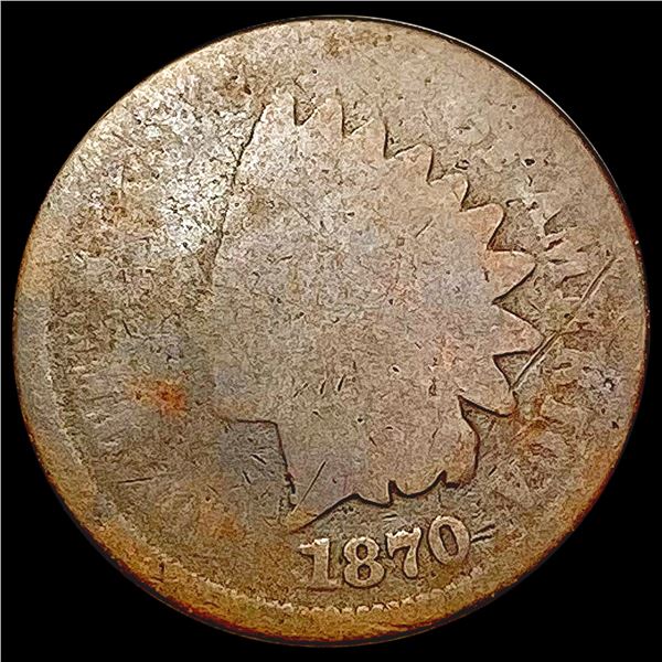 1870 Indian Head Cent NICELY CIRCULATED