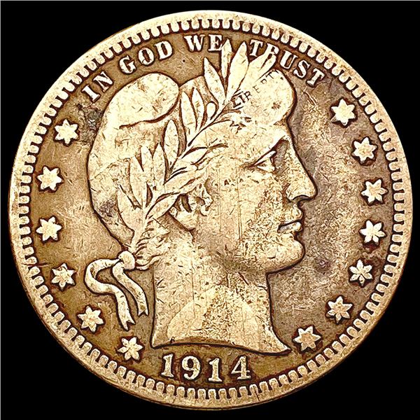 1914-S Barber Quarter NICELY CIRCULATED