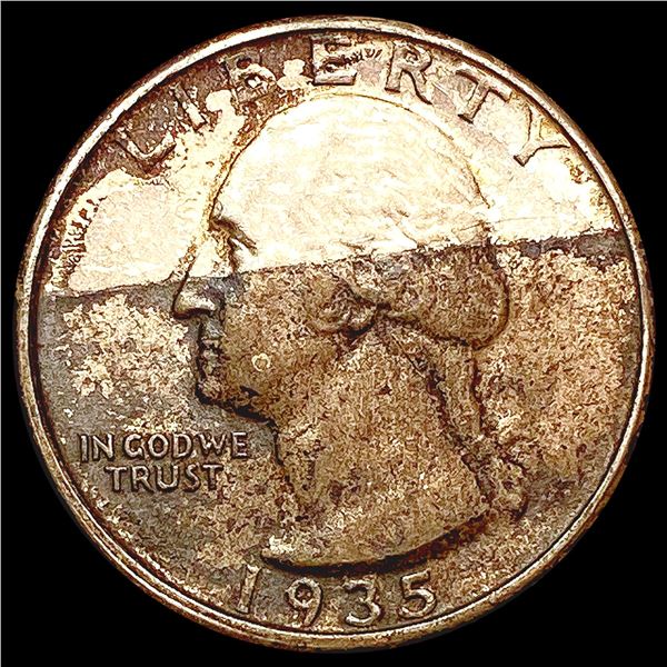 1935-D Washington Silver Quarter CLOSELY UNCIRCULA