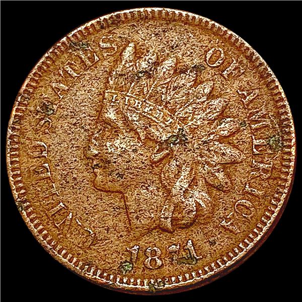 1871 Indian Head Cent NICELY CIRCULATED