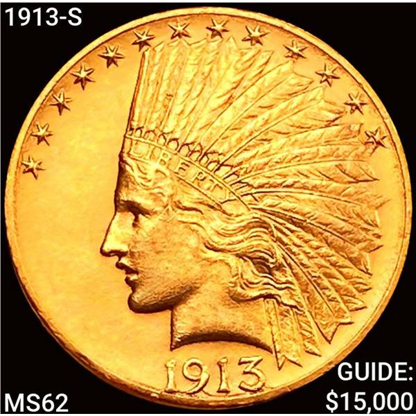 1913-S $10 Gold Eagle UNCIRCULATED