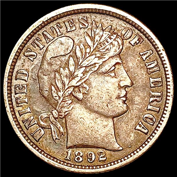 1892-O Barber Dime NEARLY UNCIRCULATED