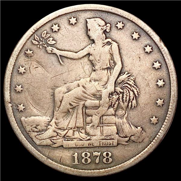 1878-S US Trade Dollar Box Dollar NICELY CIRCULATE