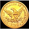 Image 2 : 1859 $2.50 Gold Quarter Eagle CHOICE AU