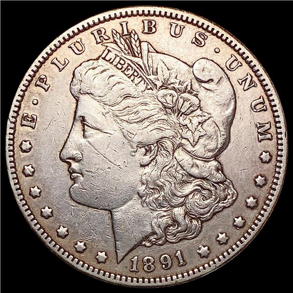 1891-CC Morgan Silver Dollar CLOSELY UNCIRCULATED