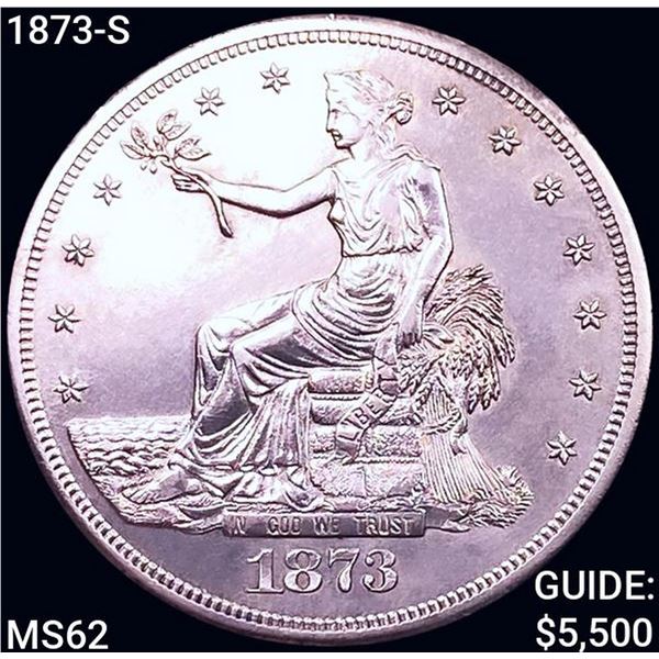 1873-S Silver Trade Dollar UNCIRCULATED