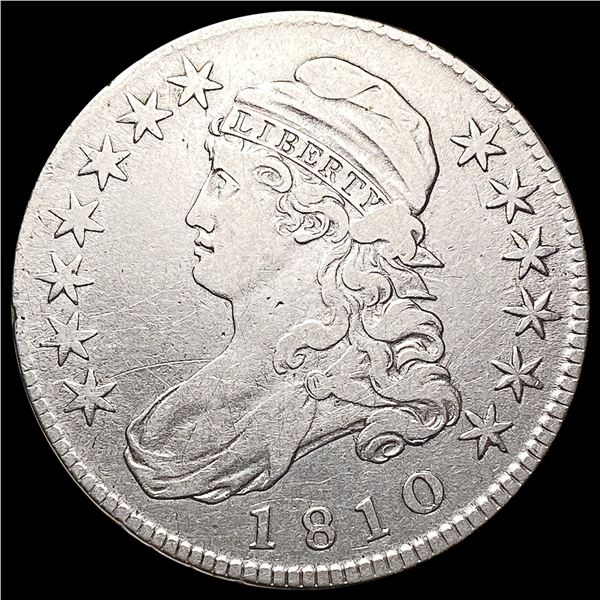 1810 Capped Bust Half Dollar NEARLY UNCIRCULATED
