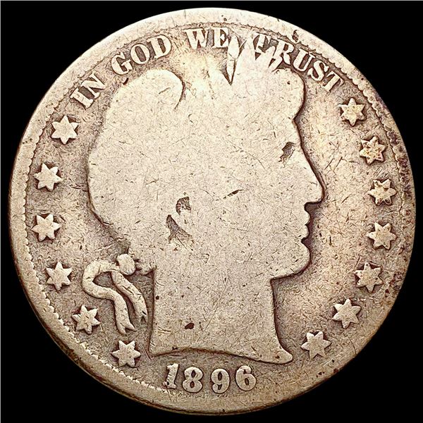 1896 Barber Half Dollar NICELY CIRCULATED