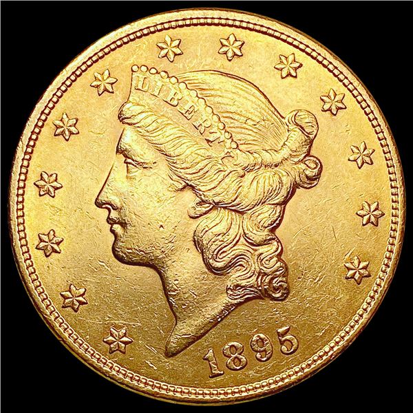 1895 $20 Gold Double Eagle CLOSELY UNCIRCULATED