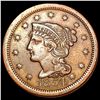 Image 1 : 1854 Braided Hair Large Cent CLOSELY UNCIRCULATED