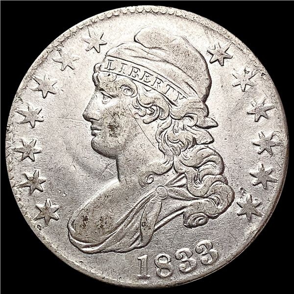 1833 Capped Bust Half Dollar CLOSELY UNCIRCULATED