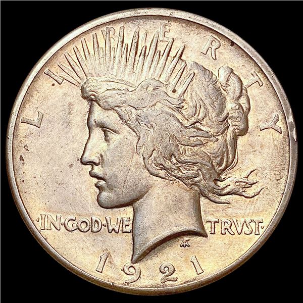 1921 Silver Peace Dollar NEARLY UNCIRCULATED