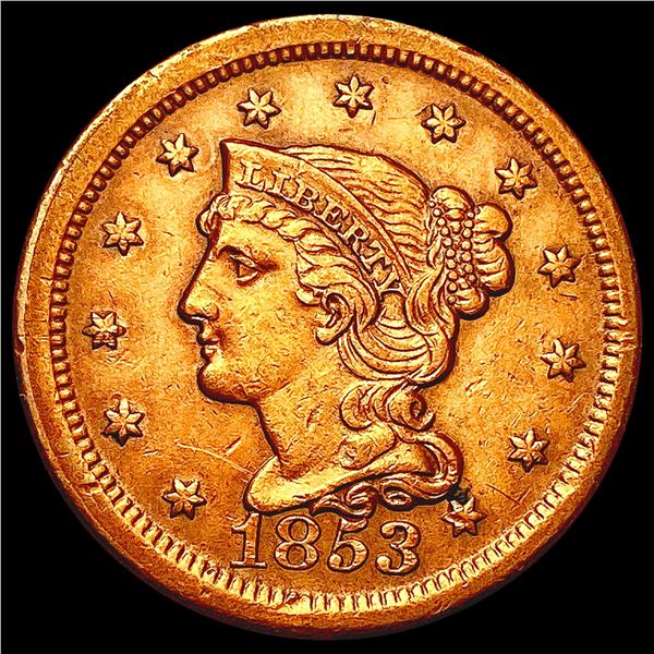 1853 Red Braided Hair Large Cent UNCIRCULATED