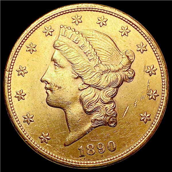 1890-S $20 Gold Double Eagle UNCIRCULATED