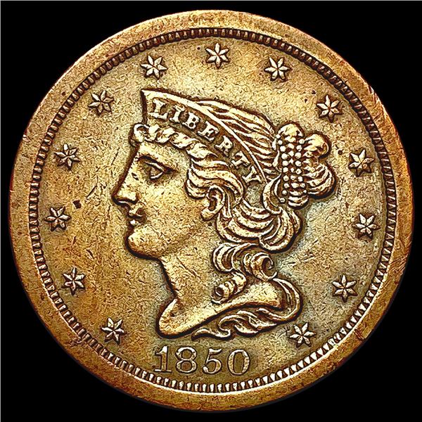 1850 Braided Hair Half Cent CHOICE AU