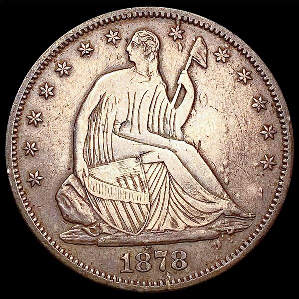 1878-CC Seated Liberty Half Dollar LIGHTLY CIRCULA