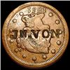 Image 1 : 1851 Counterstamped Large Cent JN. VON HIGH GRADE