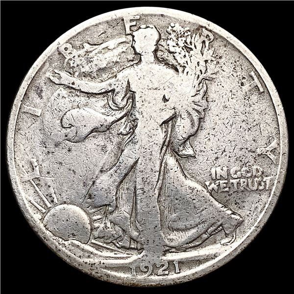 1921-D Walking Liberty Half Dollar NICELY CIRCULAT