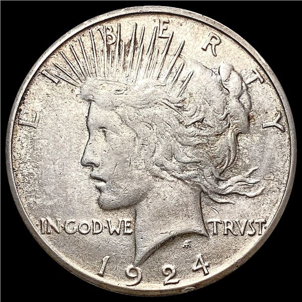 1924-S Silver Peace Dollar CLOSELY UNCIRCULATED