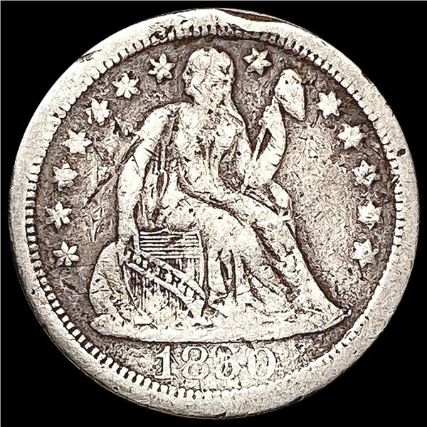 1850-O Seated Liberty Dime NICELY CIRCULATED