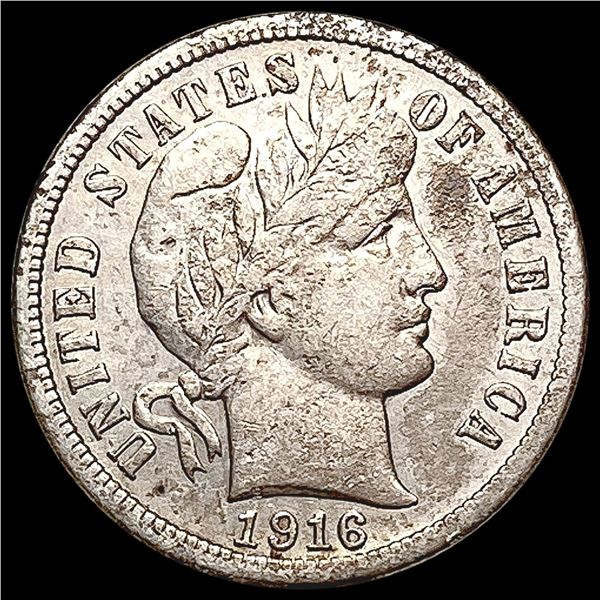 1916-S Barber Dime CLOSELY UNCIRCULATED