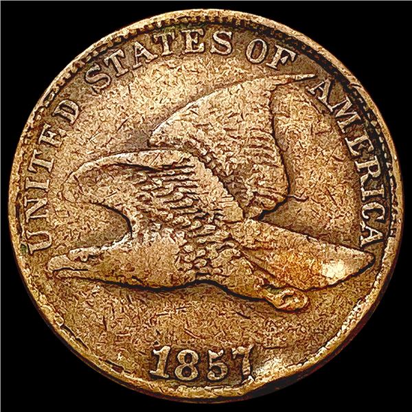 1857 Flying Eagle Cent NICELY CIRCULATED