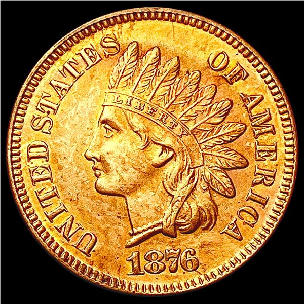 1876 Red Indian Head Cent UNCIRCULATED