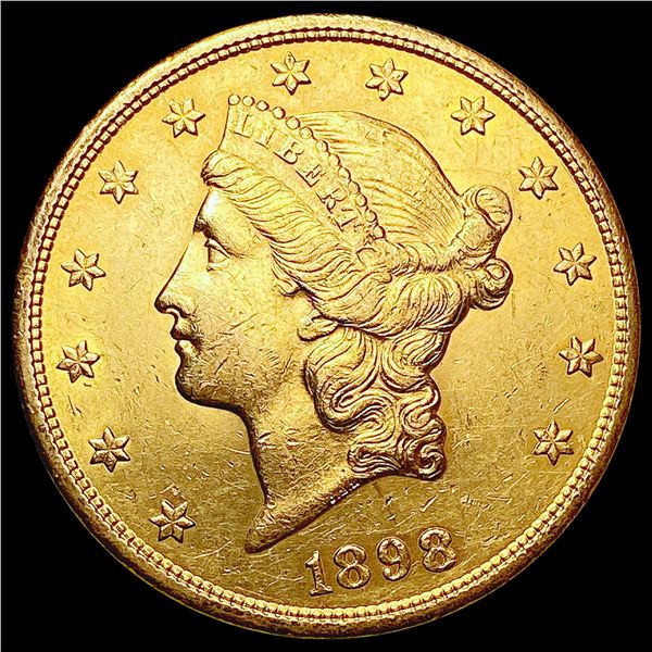 1898-S $20 Gold Double Eagle CHOICE AU