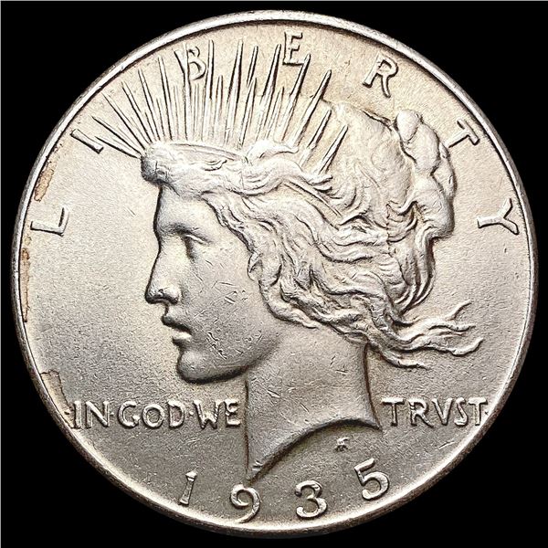 1935 Silver Peace Dollar CHOICE AU