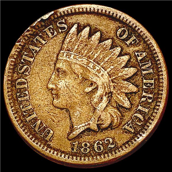 1862 Indian Head Cent LIGHTLY CIRCULATED