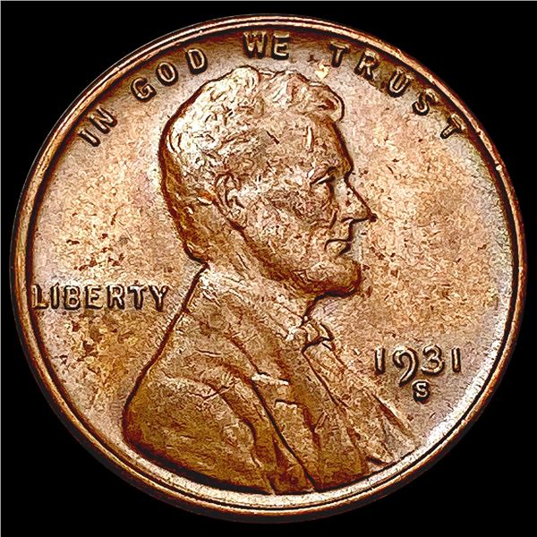 1931-S Wheat Cent CLOSELY UNCIRCULATED