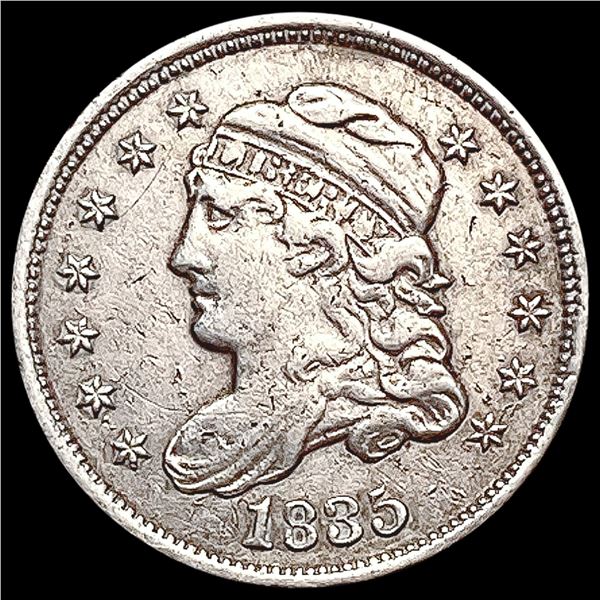 1835 Capped Bust Half Dime NEARLY UNCIRCULATED