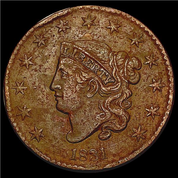 1831 Coronet Head Large Cent NEARLY UNCIRCULATED
