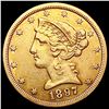Image 1 : 1897-S $5 Gold Half Eagle CLOSELY UNCIRCULATED