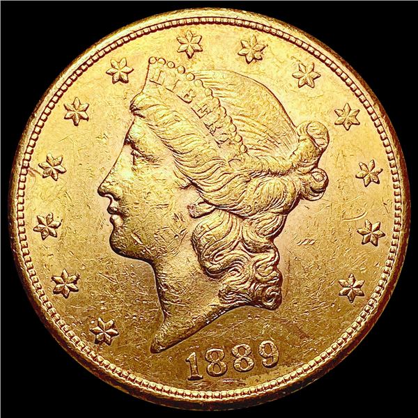 1889-S $20 Gold Double Eagle CLOSELY UNCIRCULATED