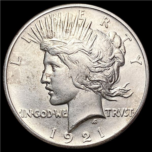 1921 Silver Peace Dollar NEARLY UNCIRCULATED