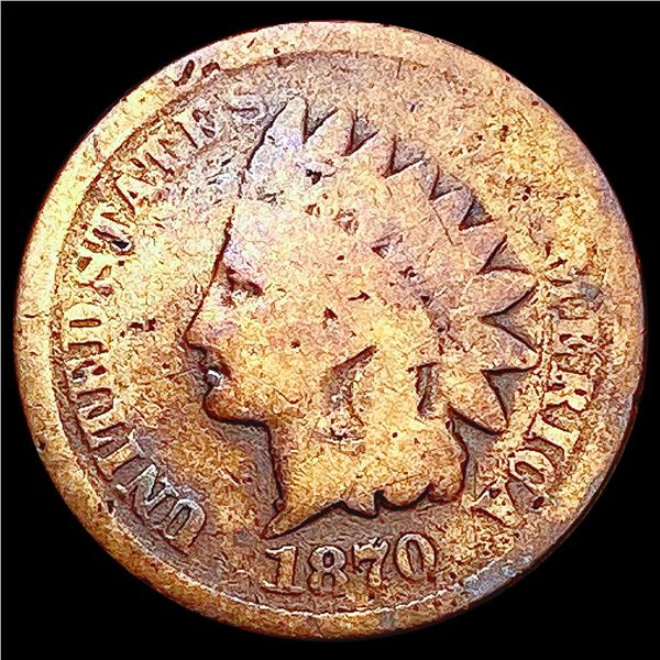 1870 Indian Head Cent NICELY CIRCULATED